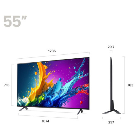 ტელევიზორი LG 55" (139cm) 4K Smart TV 2024 (55QNED80T6A)