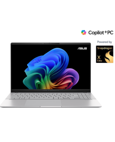 Asus Vivobook S 15 OLED (S5507QA-MA007W) ნოუთბუქი – 15.6" 3K OLED, Snapdragon X Plus, 16GB RAM, 1TB SSD, Wi-Fi 6E, ვერცხლისფერი