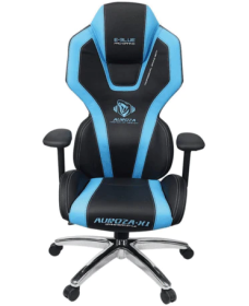 E-Blue Auroza Gaming Chair (EEC410BBAA-IA) – გეიმინგ სავარძელი, შავი/ლურჯი, 150 კგ-მდე დატვირთვა, 4D რეგულირებადი სახელურები