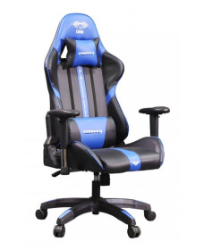 E-Blue Cobra Gaming Chair (EEC412BBAA-IA) – გეიმინგ სავარძელი, შავი/ლურჯი, 150 კგ-მდე დატვირთვა, 90°–180° საზურგის რეგულირება