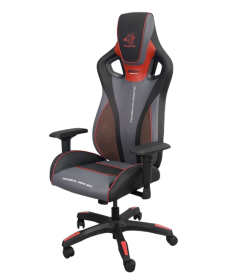 E-Blue EEC313REAA-IA Gaming Chair – გეიმინგ სავარძელი, წითელი/შავი, 120 კგ-მდე დატვირთვა, 95°–125° საზურგის რეგულირება