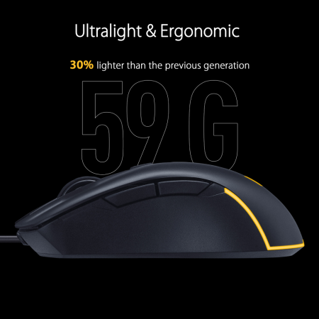 Asus TUF Gaming M3 Gen II – გეიმინგ მაუსი (შავი)