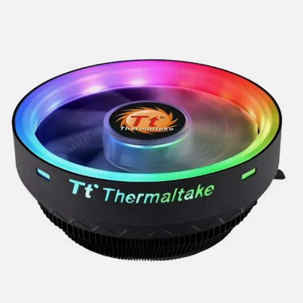 Thermaltake UX100 ARGB Lighting CPU Cooler: „Thermaltake UX100 ARGB Lighting CPU Cooler, თანამედროვე ARGB განათებით და ეფექტური გაგრილებით, ხელმისაწვდომი allmart.ge-ზე.“