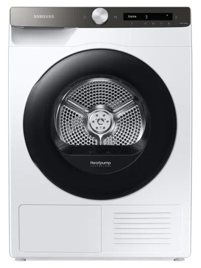საშრობი Samsung DV90T5240AT/LP - 9KG, Heat Pump, 60x60x85, A+++, White - მსხვილი საყოფაცხოვრებო ტექნიკა, საშრობი მანქანა