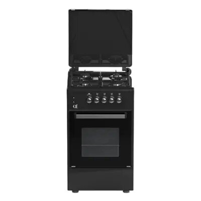Oz OG 5040 BL TOP FFD / OSmall50X50B4G Coocker, 4Gas, Oven-Gas, 50x50x85, Ignition, Black,Top metal - გაზქურა, მსხვილი საყოფაცხოვრებო ტექნიკა