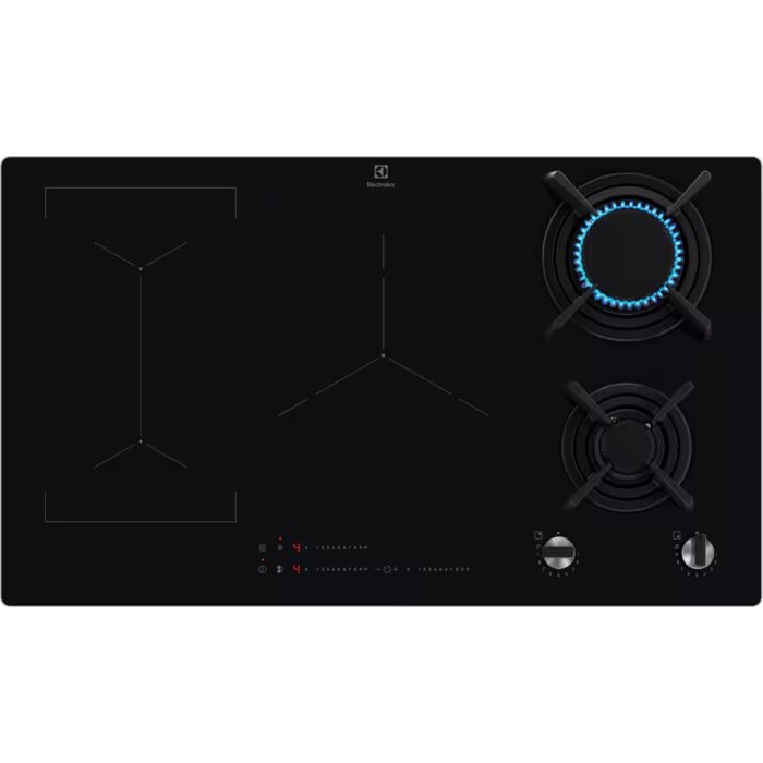 Electrolux KDI951723K / 2Induction+2Gas / 90cm / Black Glass - მსხვილი საყოფაცხოვრებო ტექნიკა, ჩასაშენებელი ტექნიკა