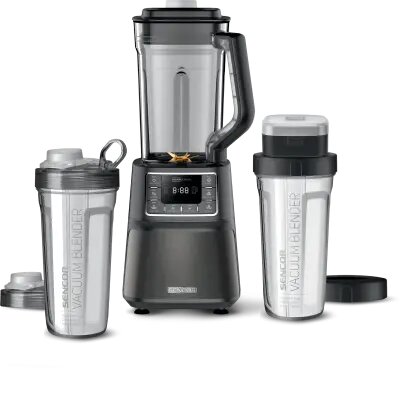 Sencor SBU 7878BK Automatic Vacuum Super Blender, Multicyclon Blending with Titan 8-blades, 7 Programs for Perfect Blending Results, Tritan (PCTG) Mat